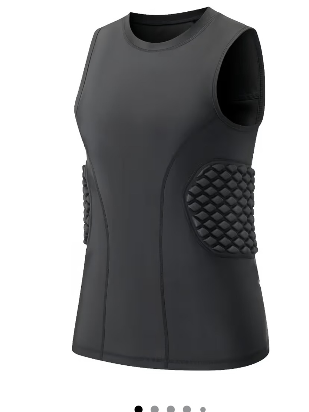 Men's Black Padded football shirt